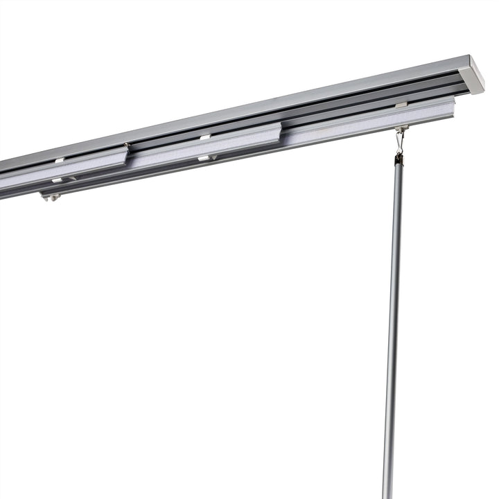 LIEDECO Set: Flächenvorhangschiene Aluminium, 3-läufig, inkl. Paneelwagen LÄN... LÄNGE 260 CM, LÄNGE