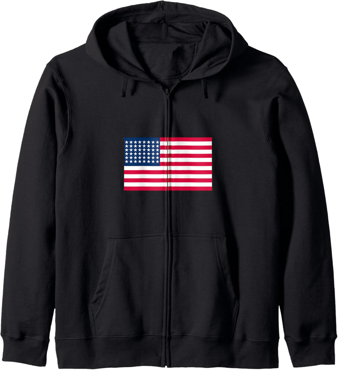 48 Star American USA US Flag America Patriotic Kapuzenjacke