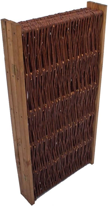 Spanische Wand Raumteiler 4teilig 150 x 240cm aus Weide - Hochwertiger Sicht- und Windschutz aus Wei