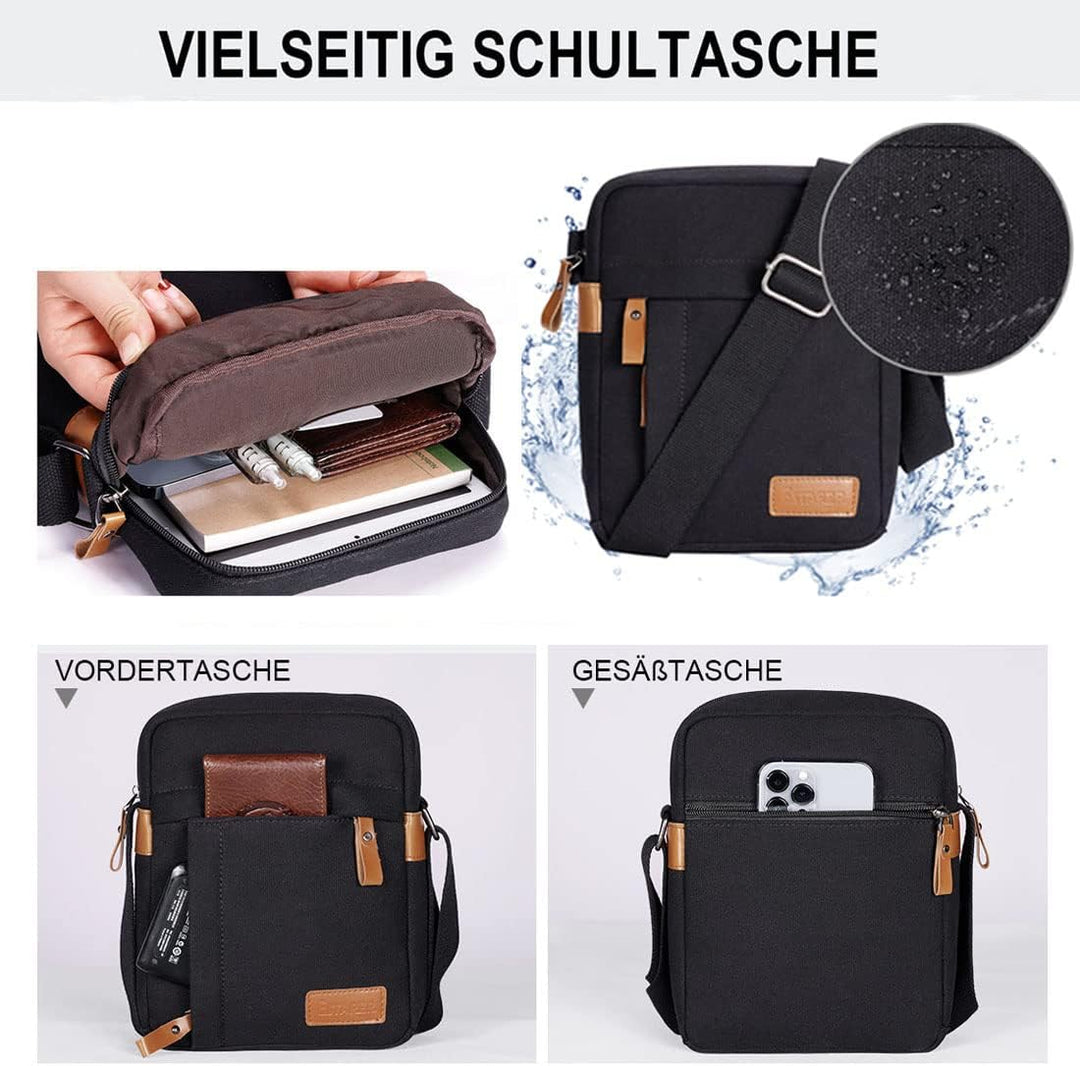 ESTARER Umhängetasche Herren Klein, 9,7 Zoll Schultertasche Herren, Herrentasche zum Umhängen für Sc