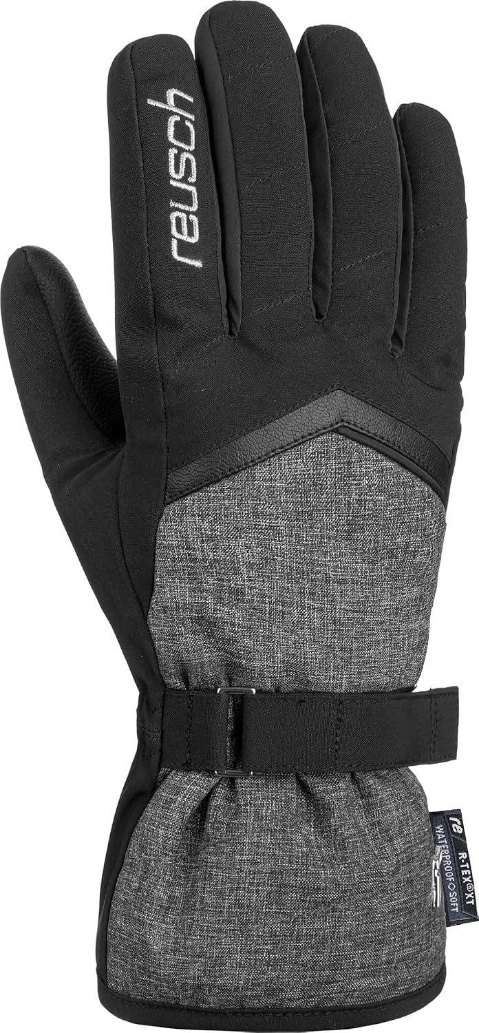 Reusch Damen Handschuhe Moni R-tex Xt Warm, Wasserdicht, Atmungsaktiv 7.5 schwarz / grau, 7.5 schwar