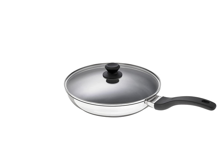 ROHE Germany 202041-24 Bratpfanne Tavola 24 cm, Pfanne inkl. Deckel, Edelstahl, 24 cm