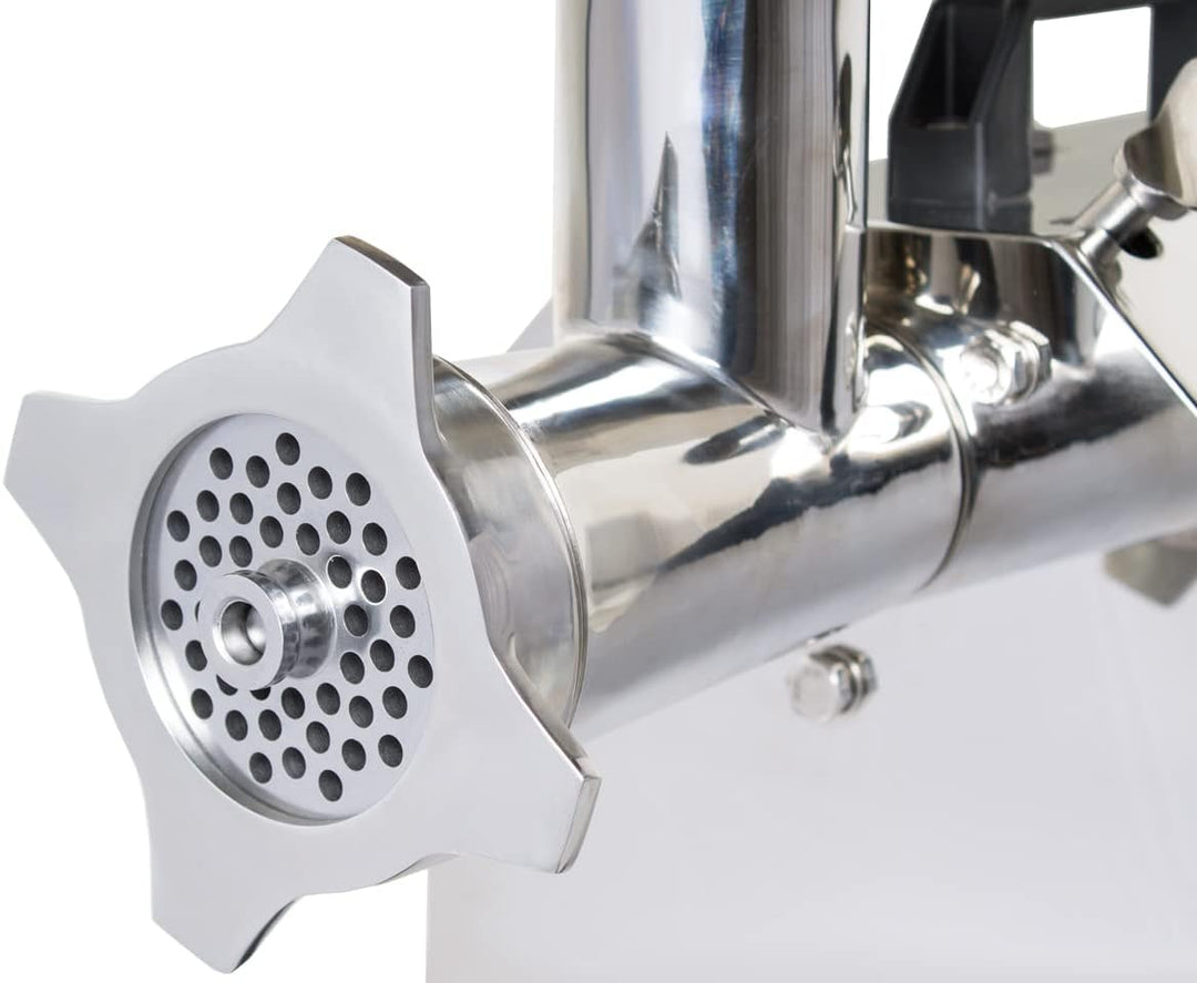 Beeketal 'FW735' Profi Edelstahl Fleischwolf mit Wurstfüller für 120 kg/Std. Durchsatz mit 735W Moto