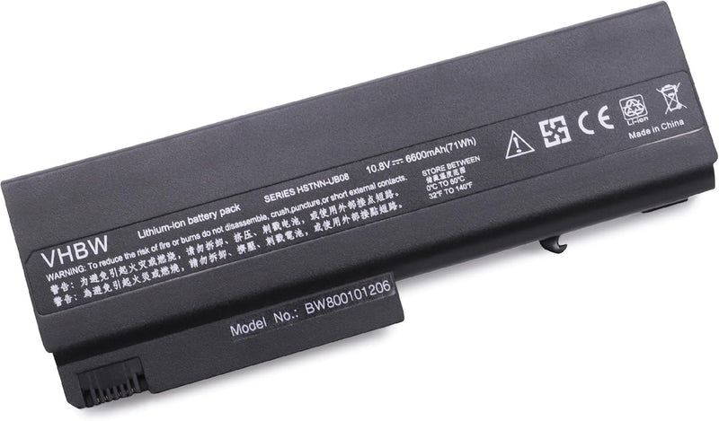 vhbw Li-Ion Akku 6600mAh (10.8V) kompatibel mit Notebook Laptop HP Compaq NC6300, NC6320, NX6330 Ers