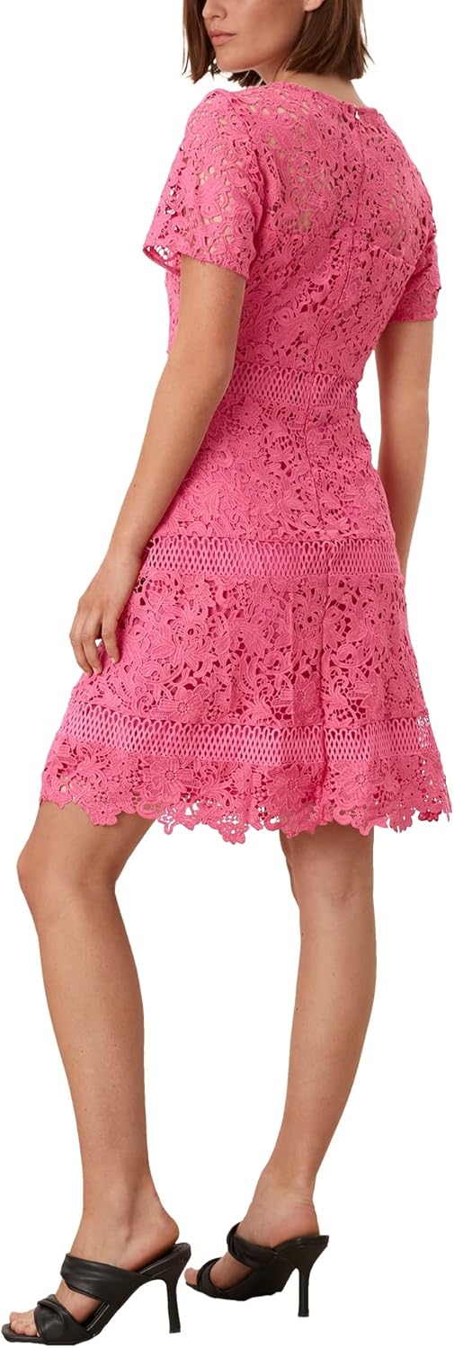 s.Oliver BLACK LABEL Damen Casual Dress 32 Rosa 4464, 32 Rosa 4464