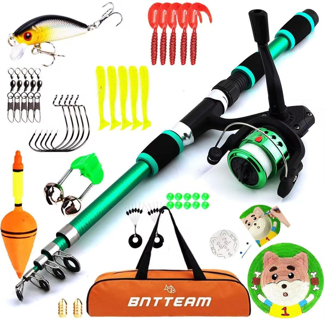 BNTTEAM 6 Packs Spinning Angelrute Combo 99% Carbon Teleskop versenkbar Mini Ultra Light 1,8M 2,1M 2