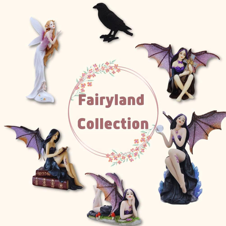 Comfy Hour Fairyland Collection 22,9 cm Lesebuch Dunkle Fee Hexe Figur, Heimdekoration und Sammlerst