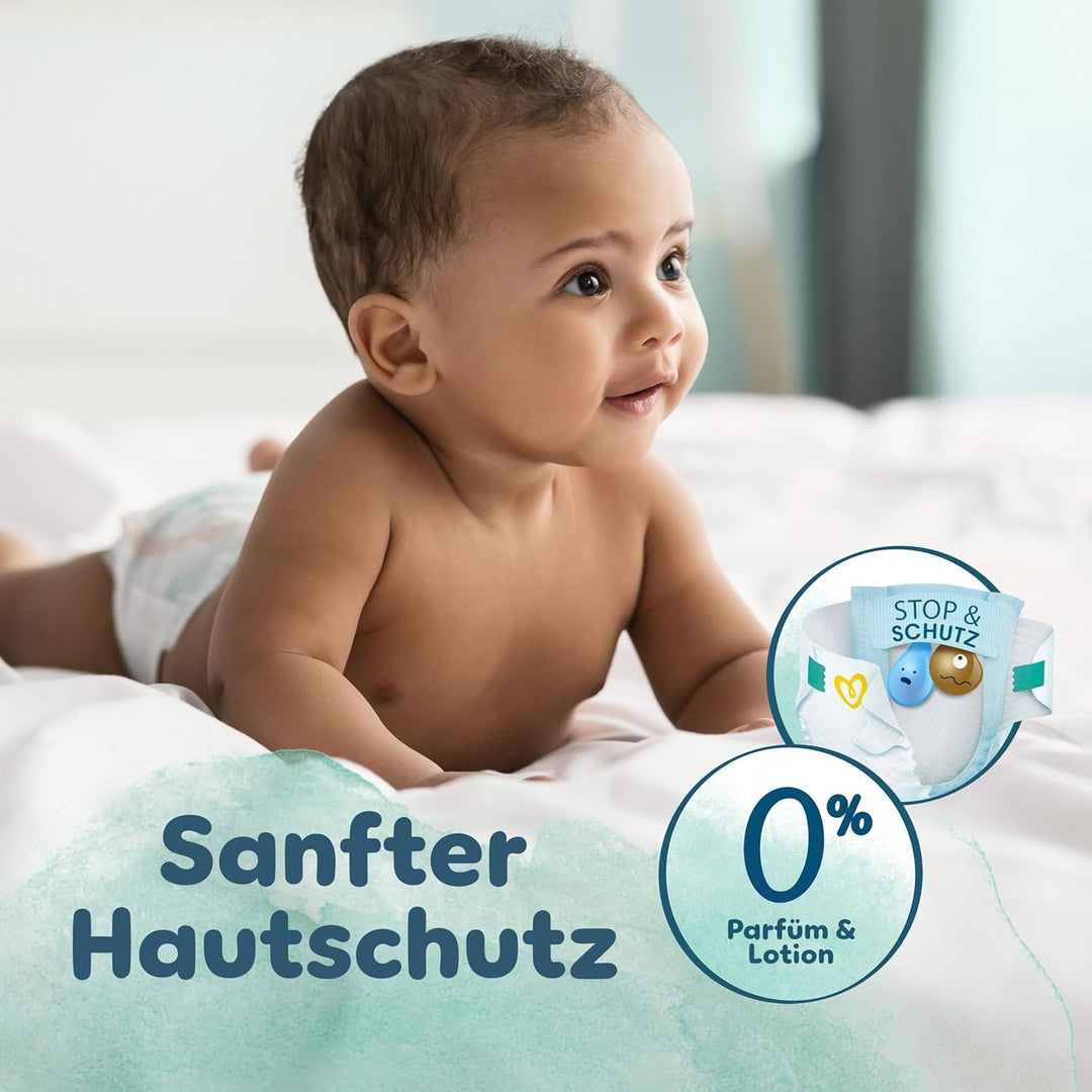 Pampers Harmonie Windeln Grösse 6, 144 Windeln, 13kg+, sanfter Hautschutz mit 100Prozent Pampers Sch