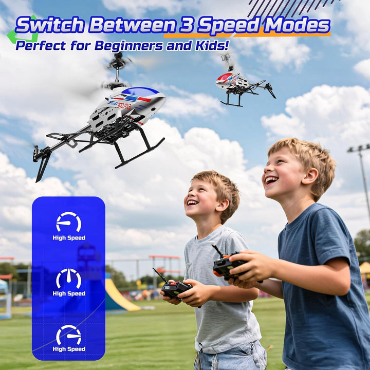 DEERC DE28 Hubschrauber Ferngesteuert,für Einsteiger,Indoor RC Helikopter Spielzeug mit LED-Beleucht