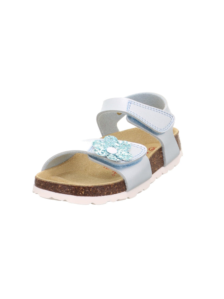 Superfit Mädchen Fussbettpantoffel Sandale 24 EU Hellblau 8400, 24 EU Hellblau 8400