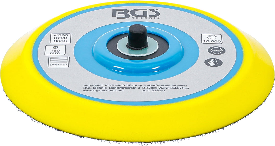BGS 3290-1 | Klett-Teller für Art. 3290 / 8688 | Ø 150 mm Klett-Teller | Ø 150 mm, Klett-Teller | &#
