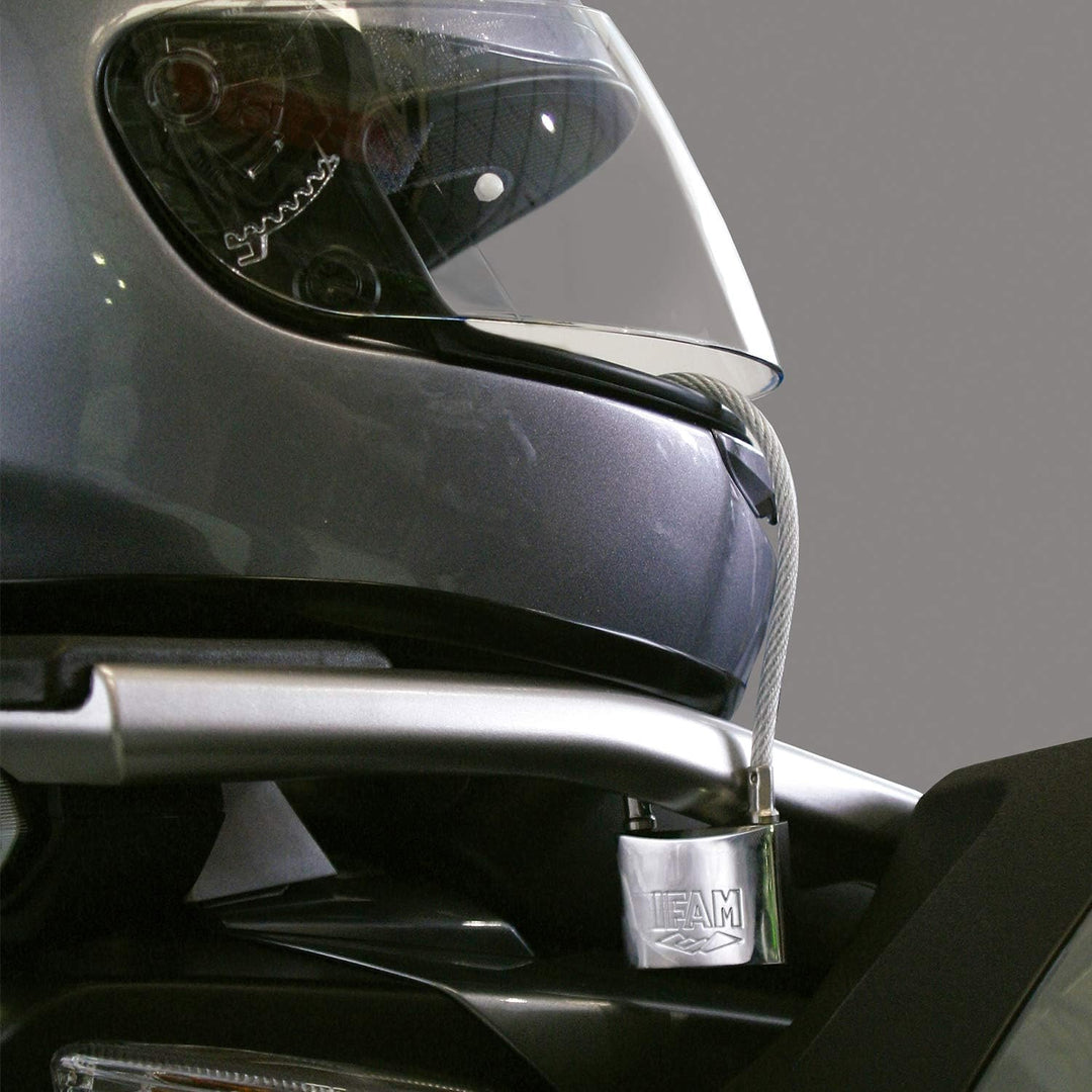 IFAM| Edelstahl Kabelvorhängeschloss| Durchmesser 6mm| Messing| Edelstahl| Hohe Sicherheit und Wette