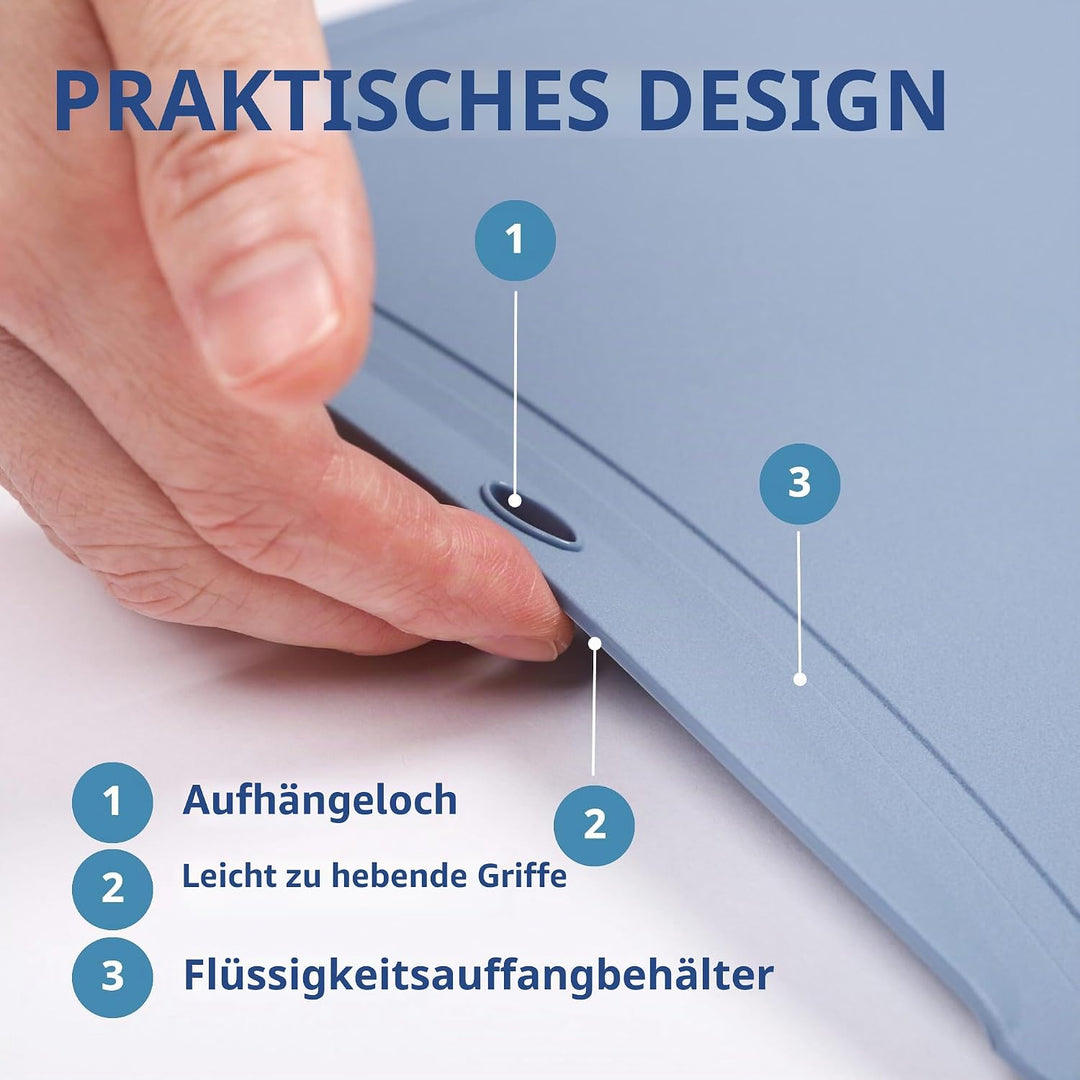 BLUE GINKGO TPU Schneidebretter - (Set aus 3) Kratzfeste Flexible Schneidebretter für die Küche | Dü