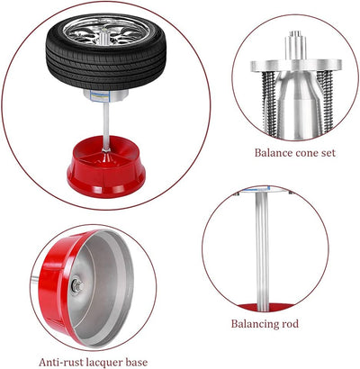 Ejoyous Wuchtmaschine, Auswuchtmaschine Tragbare Auto Reifenwuchtmaschine Radwuchtmaschine Wheel Tir