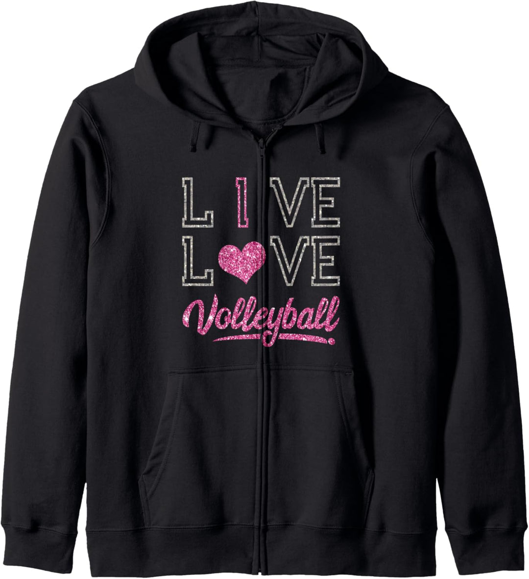 I Live Love Volleyball - Volleyballs Team - Sports Player Kapuzenjacke
