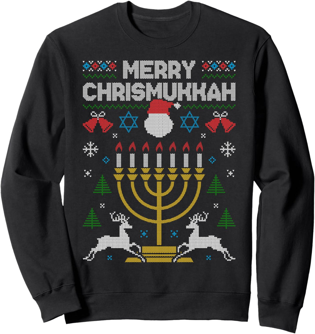 Merry Chrismukkah Jude Happy Hanukkah Ugly Christmas Sweater Sweatshirt