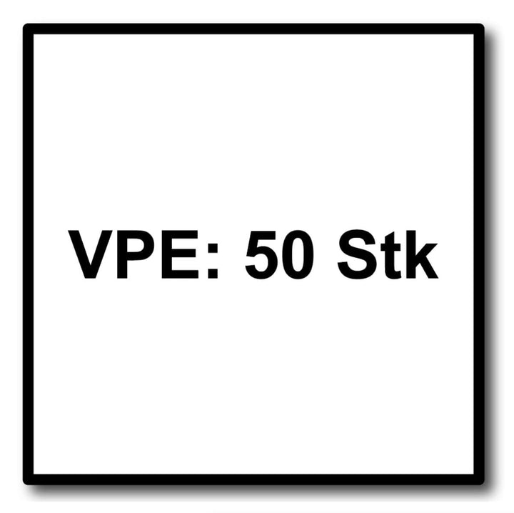 FEIN 63502161250 E-Cut Long-Life-Sägeblatt, 50mm x 65mm, à 50 Stk, schwarz/silber, Stück