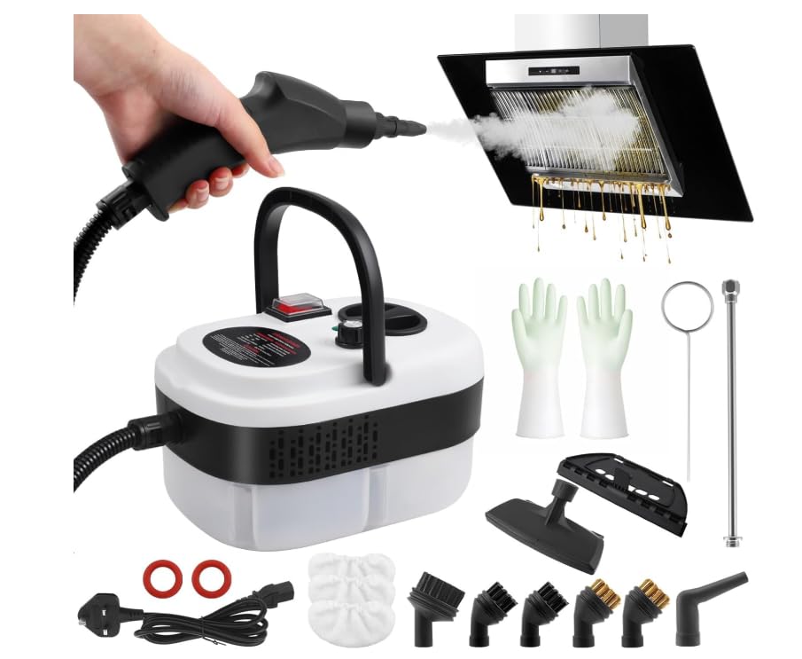 Dampfreiniger Handgerät 2500W, Tragbarer Dampfreiniger zum Reinigen, schneller Autodampfreiniger zum