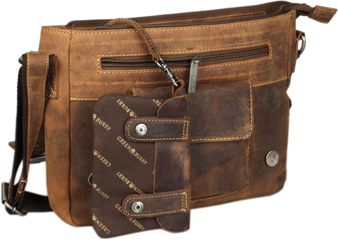 Greenburry Vintage Revival Umhängetasche braun