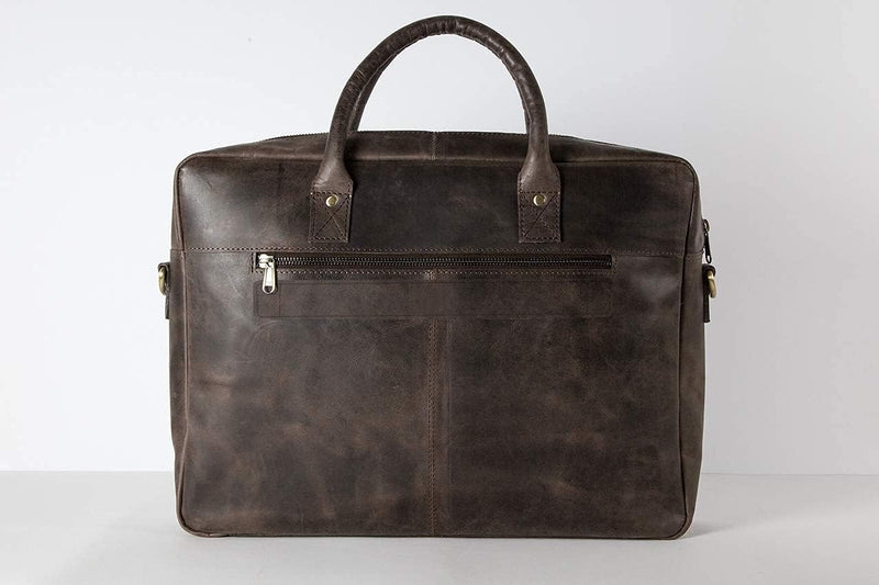 HOLZRICHTER BERLIN Briefcase Aktentasche (M). Handgefertigte grosse Tragetasche, Laptoptasche und Um