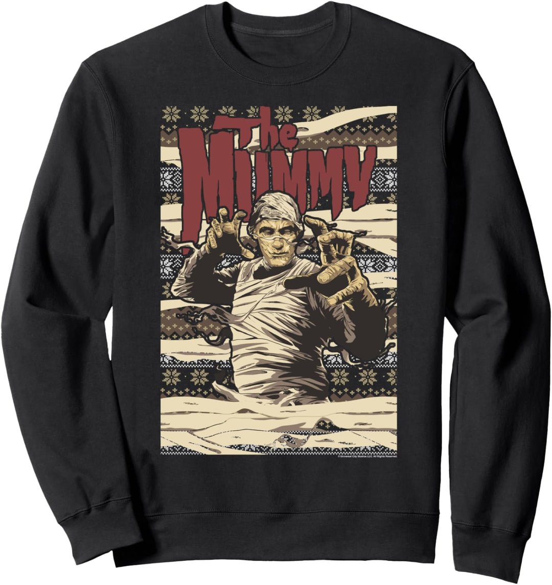 Universal Monsters Christmas The Mummy Ugly Sweater Sweatshirt