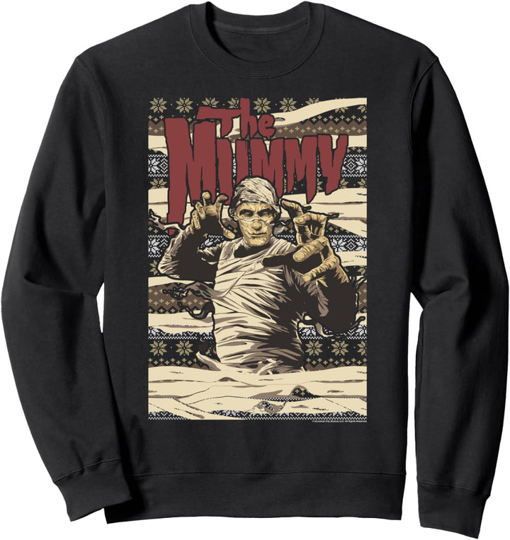Universal Monsters Christmas The Mummy Ugly Sweater Sweatshirt
