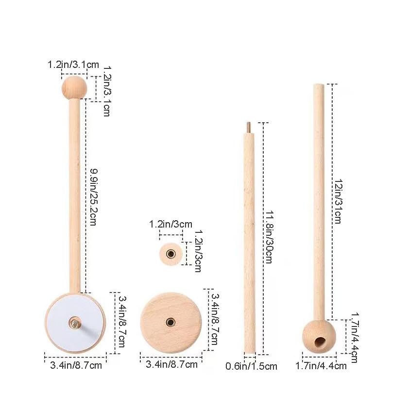 PandaEar Mobile Halterung aus Holz für Babybett & Wickeltisch – Mobile Arm aus Buchenholz mit rutsch