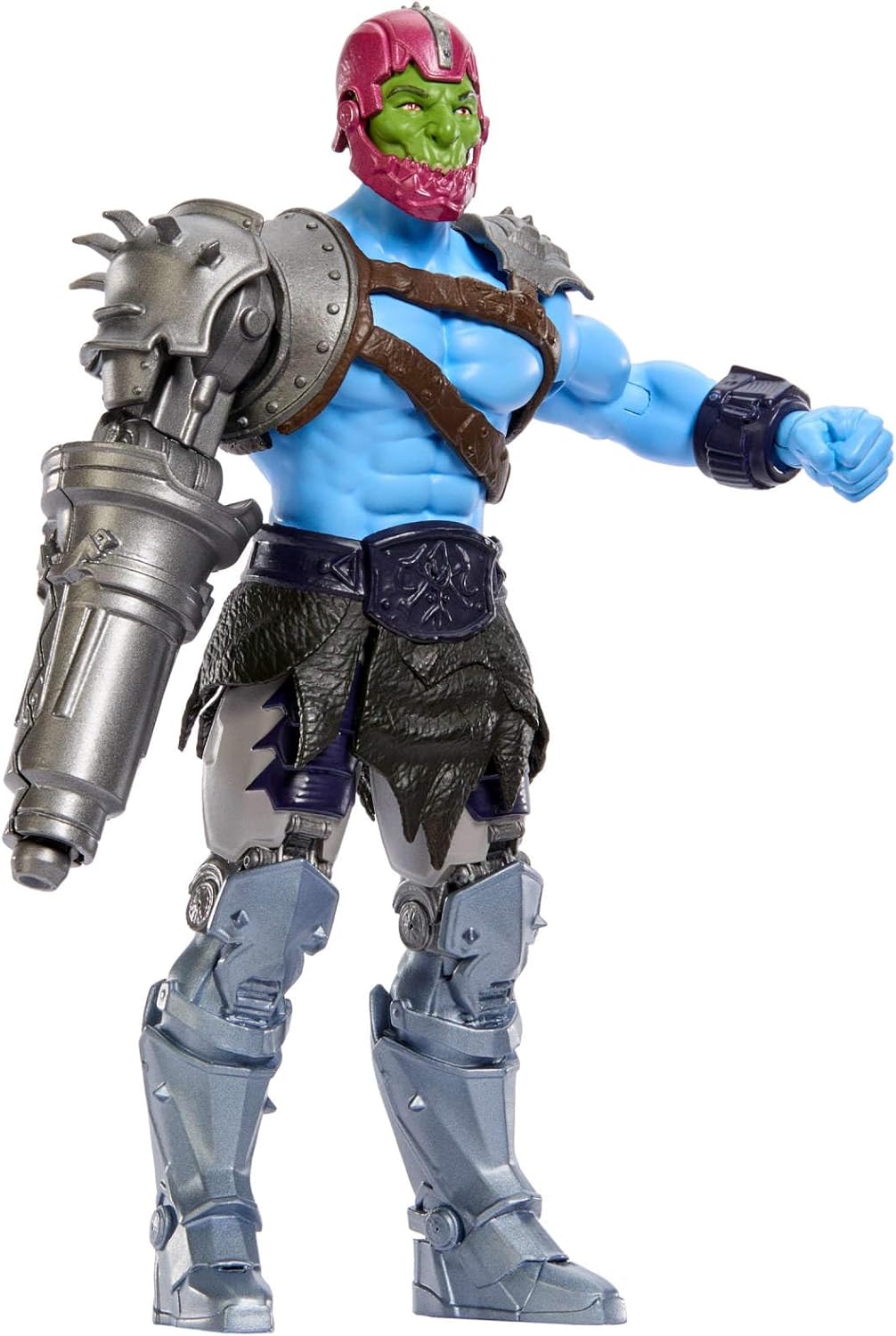Masters of the Universe Funktions-Actionfigur Trap Jaw mit wandelbarer Kanone, Dreh- und Loslassfunk