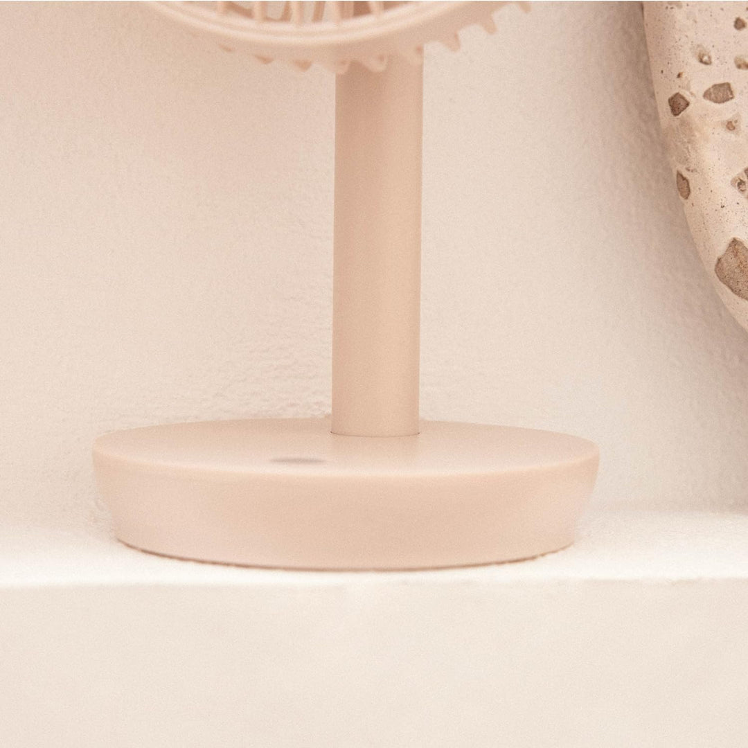 Newlux - Tischventilator USB Windpure Desk W300 mit 4 Gelängen, schwenkbarer Kopf, Lithium-Akku bis