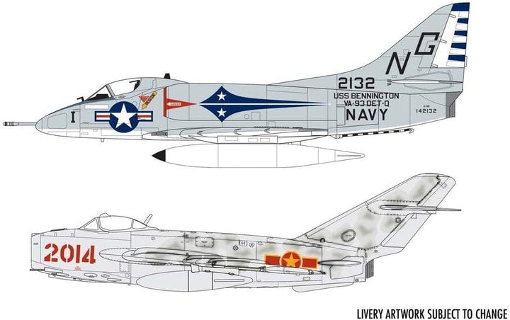 Airfix A50185 1/72 Mig 17F Fresco Douglas A-4B Skyhawk Dogfight Double Mig-21 Modellbau, 0 MiG17F Fr