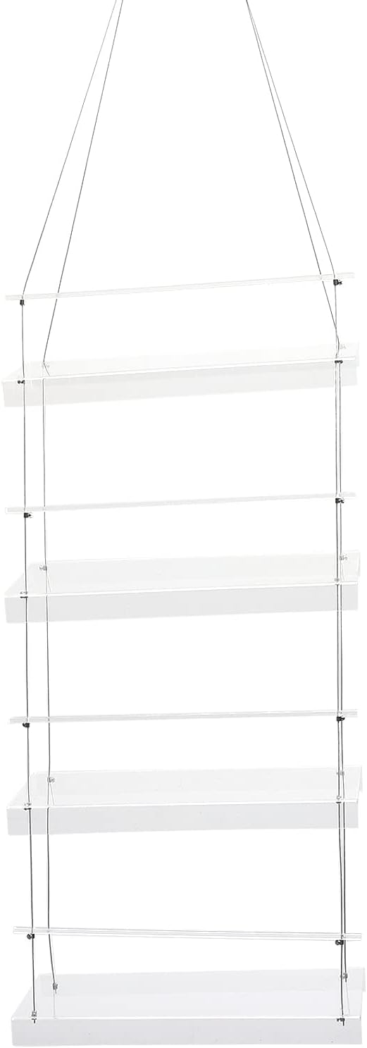 Fenster-Pflanzenregal, Durchsichtige Hängende Wandregale mit Seil, Kunststoff-Lagerregal für Pflanze