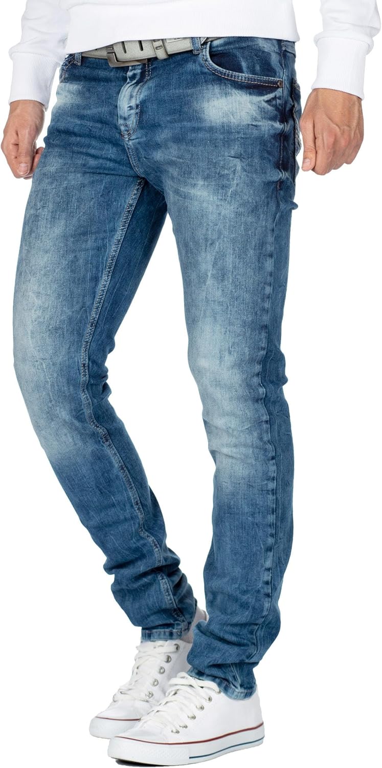 Cipo & Baxx Casual Herren Jeans Hose BANS Produktion 36W / 34L Blau - 70, 36W / 34L Blau - 70