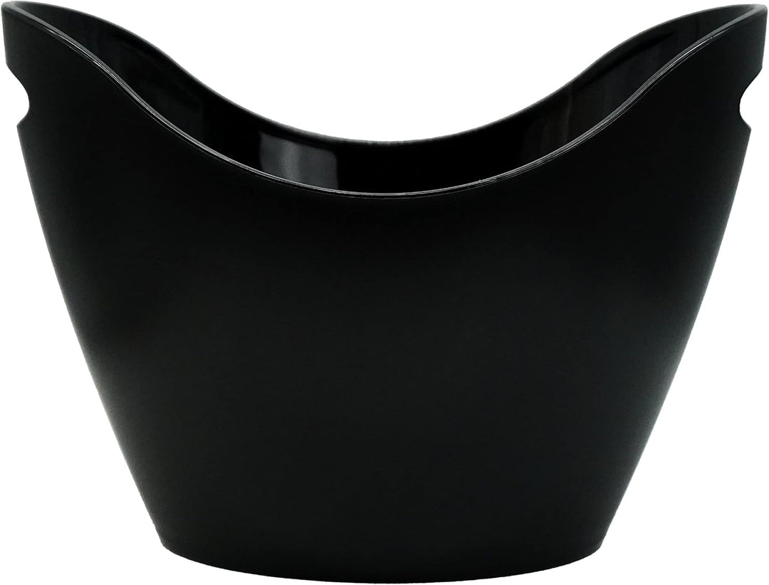 Champagnerkühler - Sektkühler – Flaschenkühler – gross, matt schwarz, elegant, Kunstsstoff, bruchsic