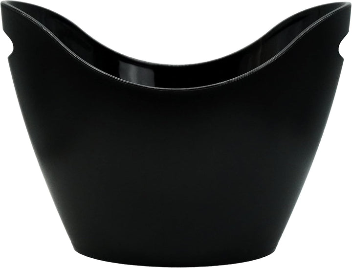 Champagnerkühler - Sektkühler – Flaschenkühler – gross, matt schwarz, elegant, Kunstsstoff, bruchsic