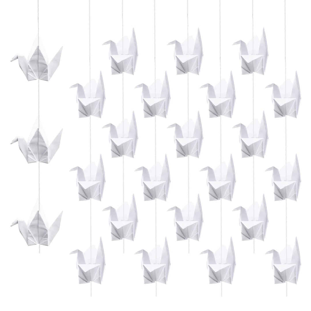 WANDIC Origami Papierkraniche, 10 Strings, handgefertigt, gefaltet, Origami-Papier, Kranichschnur, G