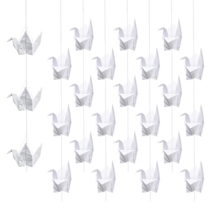 WANDIC Origami Papierkraniche, 10 Strings, handgefertigt, gefaltet, Origami-Papier, Kranichschnur, G