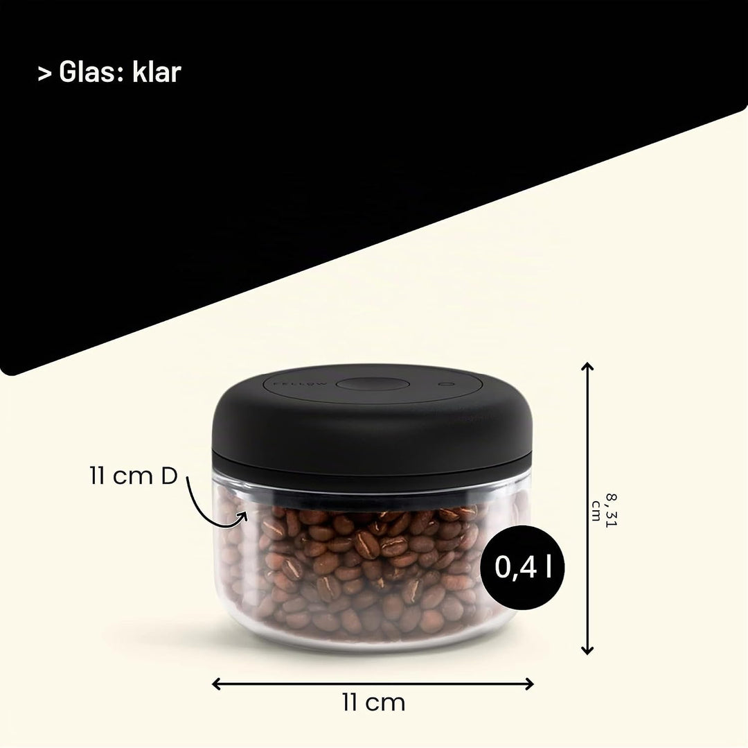Fellow Vakuumbehälter zur Aufbewahrung von Kaffee und Lebensmitteln, integrierte Vakuumpumpe, hermet