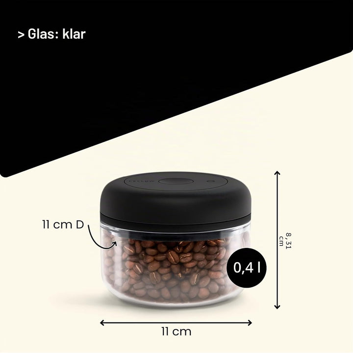 Fellow Vakuumbehälter zur Aufbewahrung von Kaffee und Lebensmitteln, integrierte Vakuumpumpe, hermet