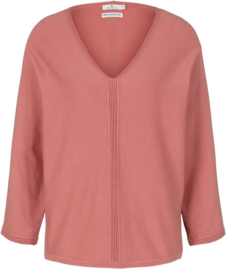 TOM TAILOR Damen Loose Fit Pullover XL 28155 - Dusty Pastel Pink, XL 28155 - Dusty Pastel Pink