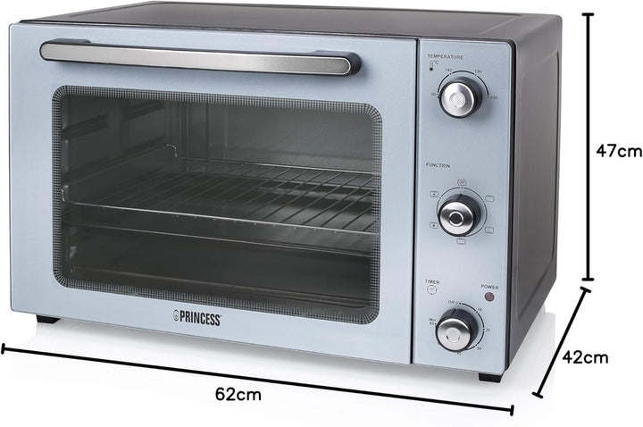 Princess Umluftofen - Grillen, Braten und Backen - Wände antihaftbeschichtet - 45 l Fassungsvermögen