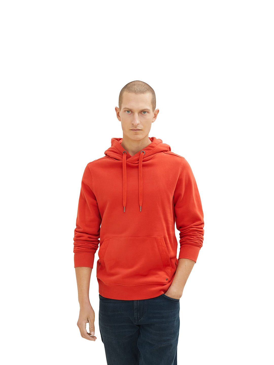TOM TAILOR Herren Basic Hoodie Sweatshirt 3XL 11311 - Molten Lava Red, 3XL 11311 - Molten Lava Red
