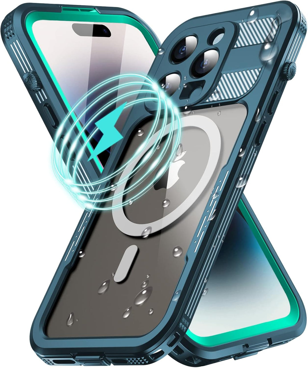 WIFORT für iPhone 14 Pro Wasserdicht Hülle mit Magsafe - 360 Grad Schutzhülle Outdoor Handyhülle IP6