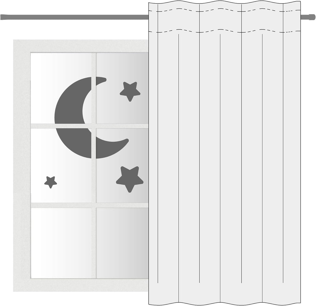 Homing blickdichter Verdunklungsvorhang Uni GardineVorhang Wohnzimmer Schlafzimmer Kinderzimmer Deko