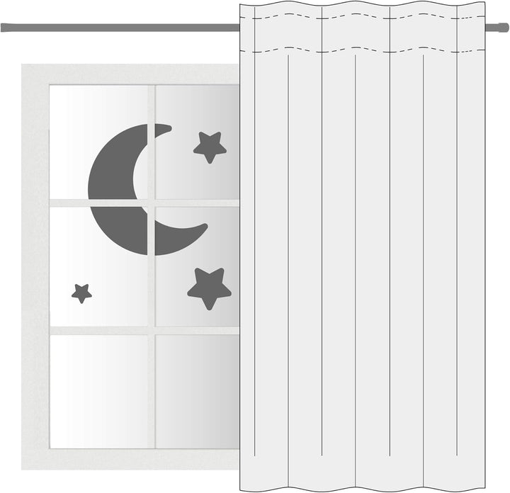Homing blickdichter Verdunklungsvorhang Uni GardineVorhang Wohnzimmer Schlafzimmer Kinderzimmer Deko