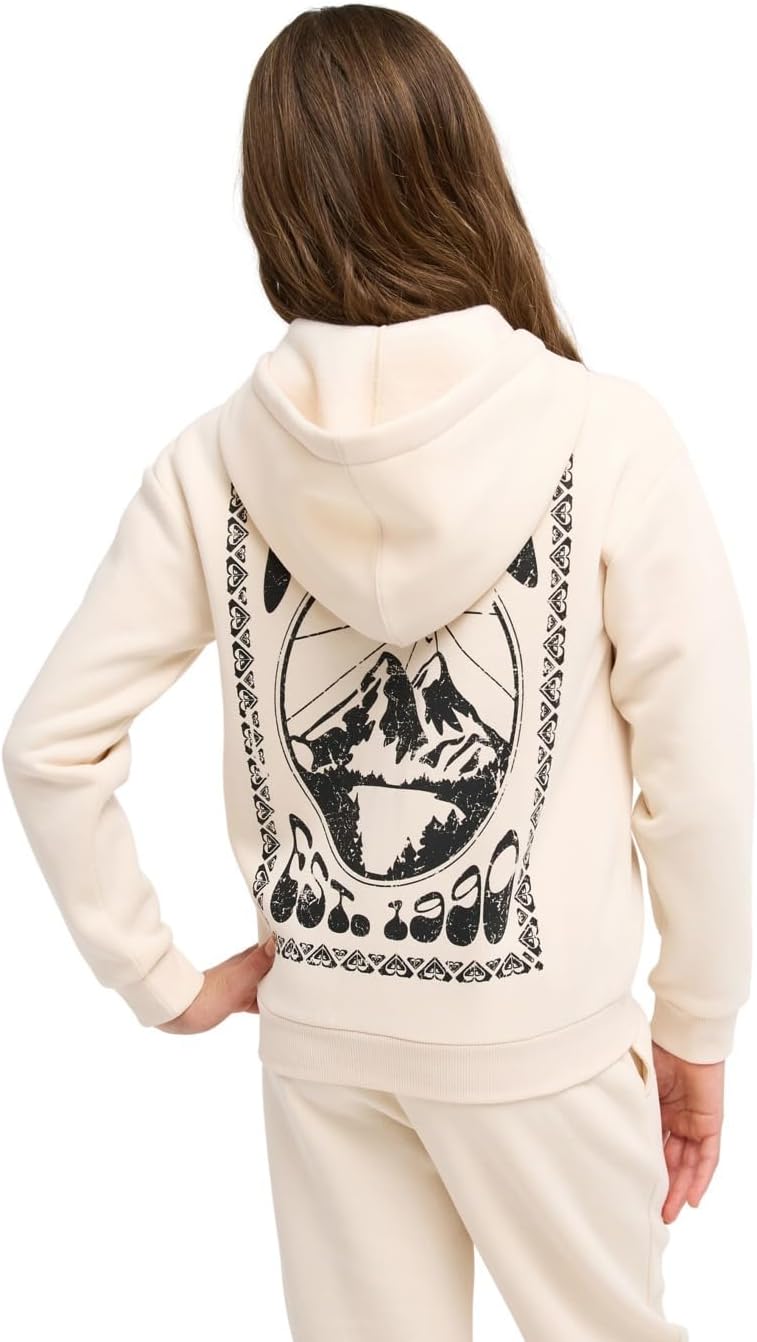 Roxy Mädchen Surf Feeling Zipped Brushed Strickjacke (1er Pack) 4 Jahre Pargament, 4 Jahre Pargament