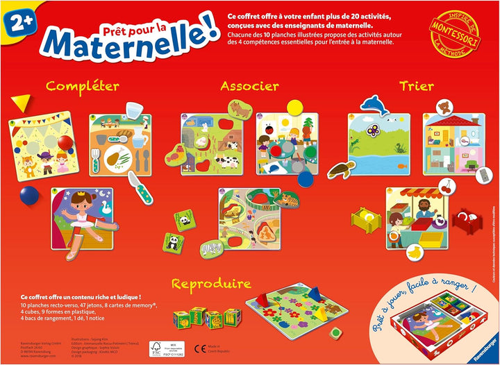 Ravensburger - Lernspiel – bereit für den Kindergarten. – Komplettes Lernset – 20 Aktivitäten – Vorb