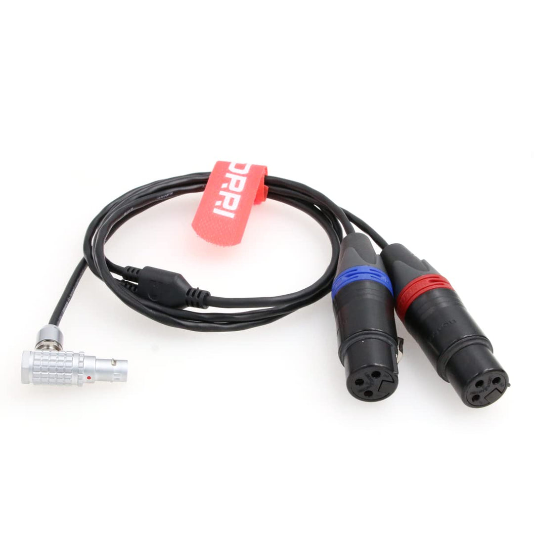 DRRI Audio Eingänge Kabel Dual XLR 3-polig Buchse auf 0B 6pin für ARRI Alexa Mini LF Kamera RA 6P-2*