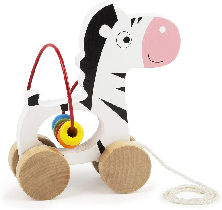 small foot Motorikspielzeug-Set aus Holz, mit Ziehtier, Stapelturm und Steckspiel, für Kinder ab 12