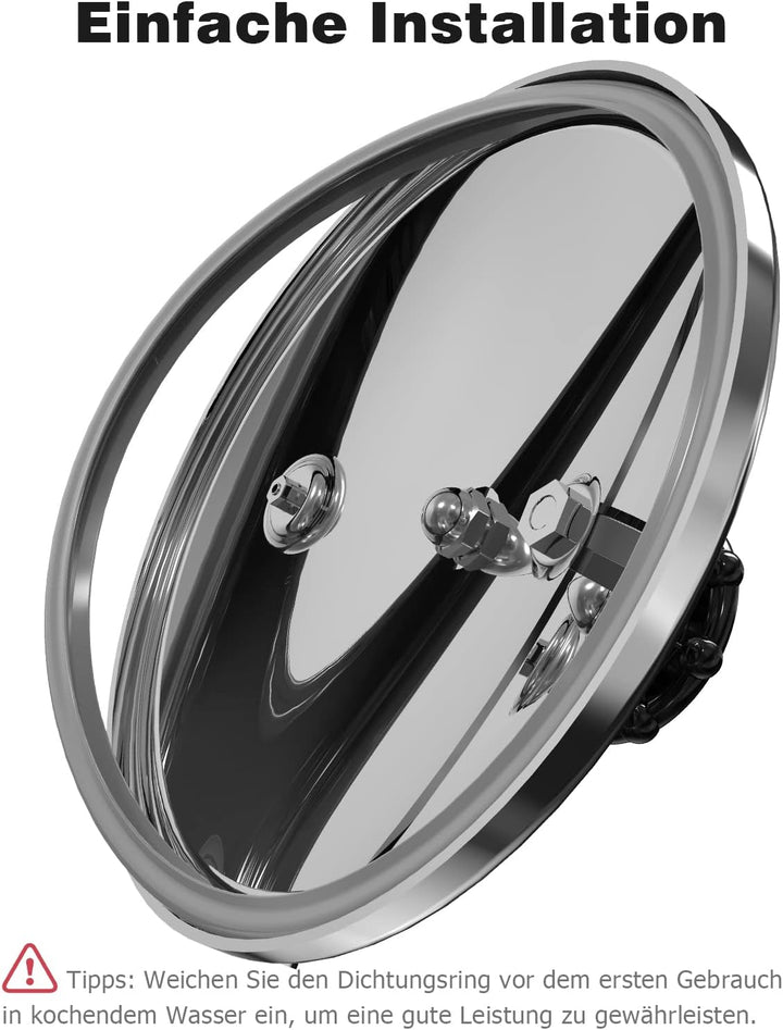 Mellbree 22cm Dichtungsring für WMF, 2 Stück 6068559990 6068559997 Dichtungsring Schnellkochtopf Ers