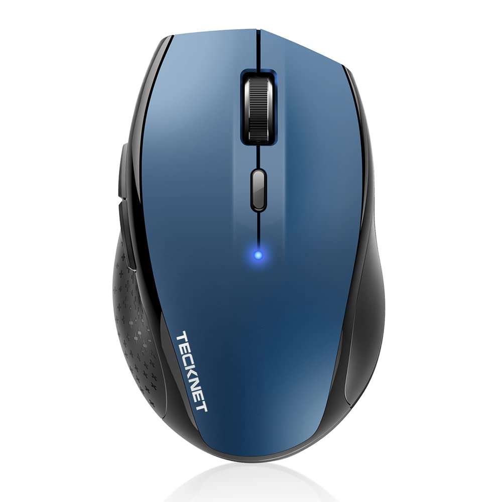 TECKNET Bluetooth Maus, 3200 DPI Kabellos, 24 Monate Batterielebensdauer, 6 Verstellbare DPI Level,